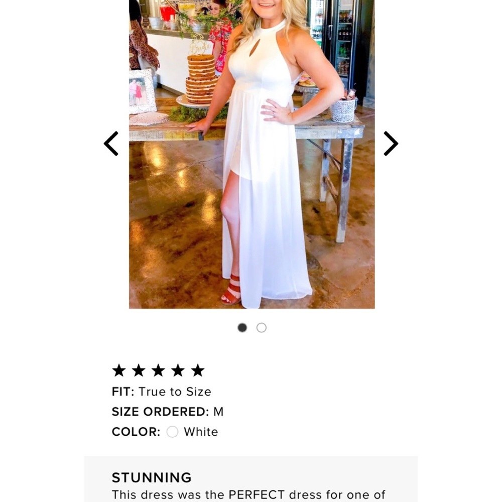 Lulu “Angel Kisses” Lace Backless Halter MaxiDress - Picture 10 of 13